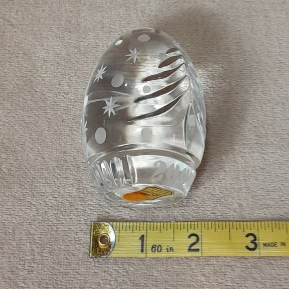 Sullivans Crystal Egg Paperweight New Life Collection Poland 2 Cor 5:17 With Box - Picture 8 of 12